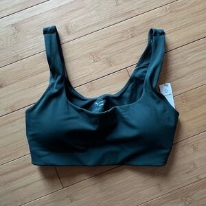 Aerie Dark Green Padded Sports Bra